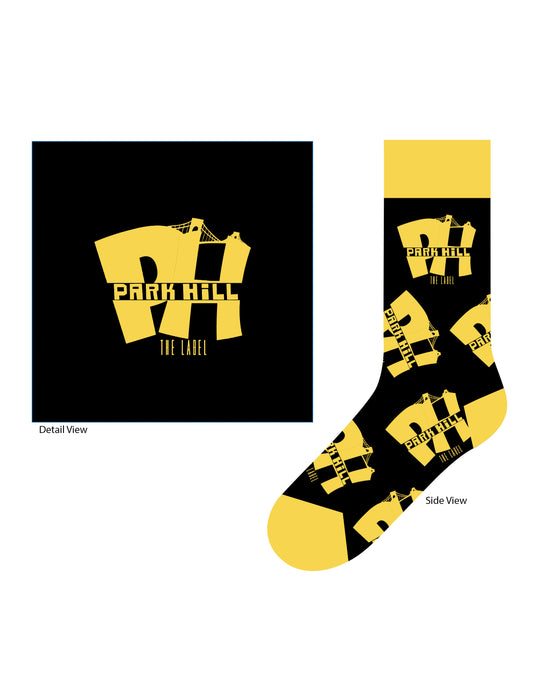 Parkhill the label monogram sock